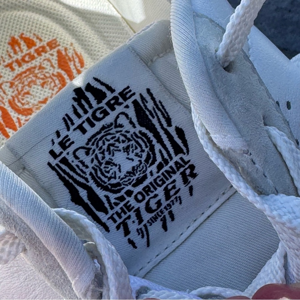 Le Tigre Women’s Tompkins 1977 White Leather Court Sneaker Athleisure Comfort - Picture 16 of 16